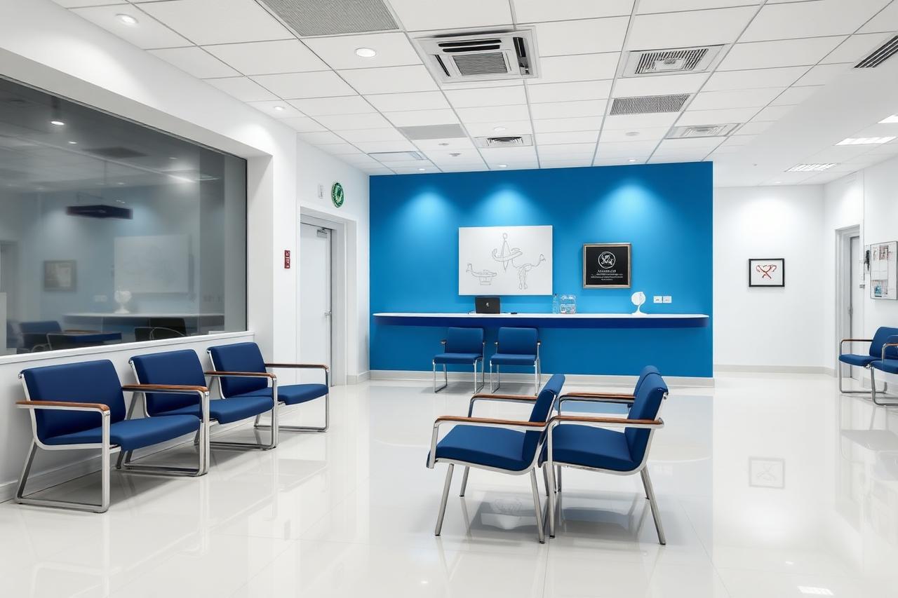 Reception and patient waiting area