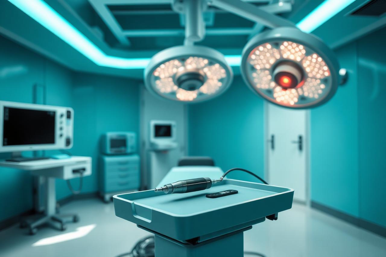 Operation theatre with surgical laser equipment used for piles, fissure and fistula treatment